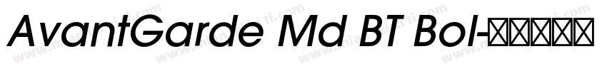 AvantGarde Md BT Bol字体转换